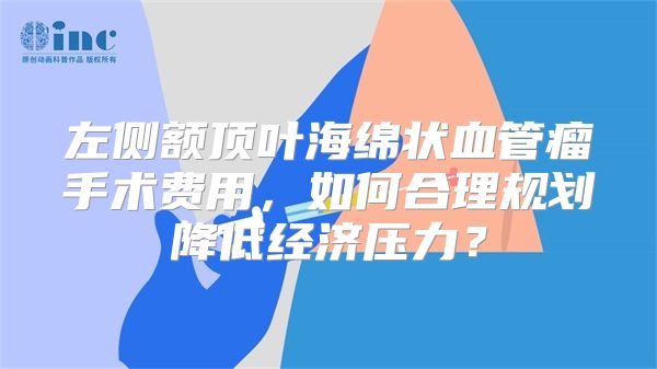 左侧额顶叶海绵状血管瘤手术费用，如何合理规划降低经济压力？