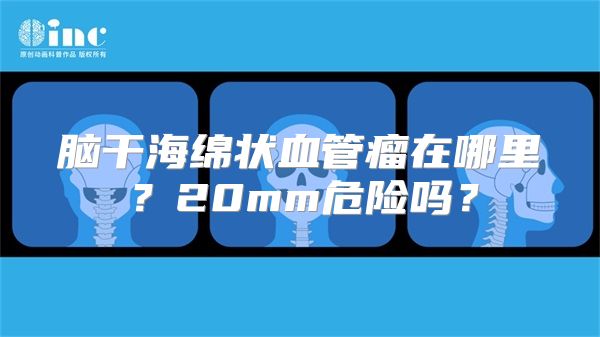 脑干海绵状血管瘤在哪里？20mm危险吗？