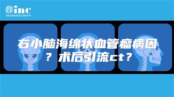 右小脑海绵状血管瘤病因？术后引流ct？