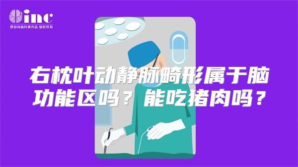 右枕叶动静脉畸形属于脑功能区吗？能吃猪肉吗？